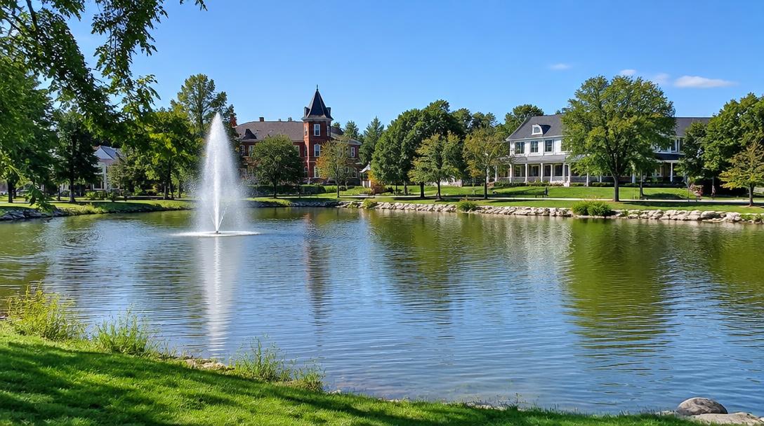 Richmond Green pond in Richmond Hill